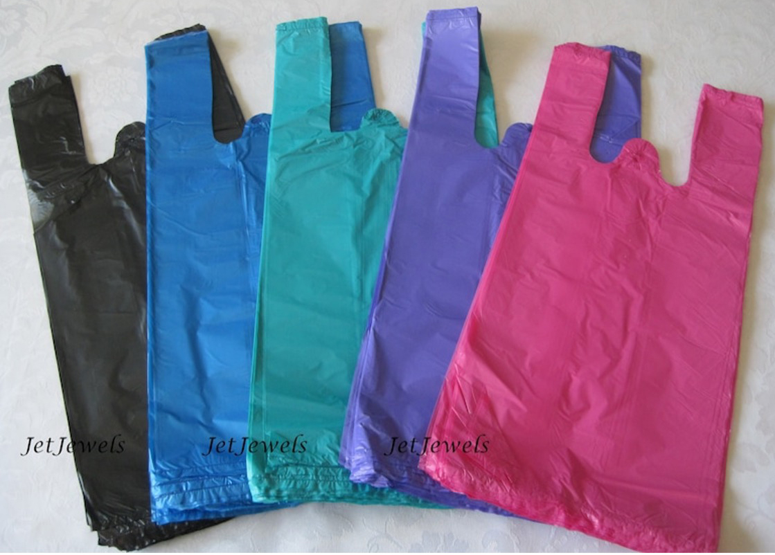 T Shirt Bags in Variety of Colors - Industrial Bags Films Sheeting